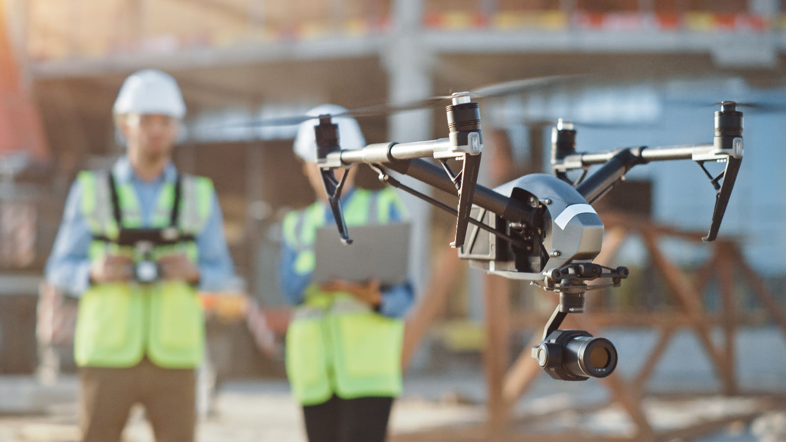 Evaluation de travaux avec drone à Calais