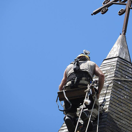 Installation de paratonnerre près de Cambrai